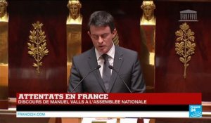 Attentats de janvier: Manuel Valls s'exprime devant l'Assemblée
