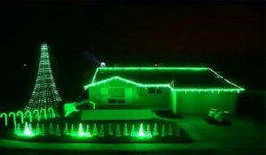 Superbe maison décorée pour Noël (Star Wars)
