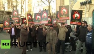 Une manifestation contre les exécutions en Arabie Saoudite continue à Téhéran