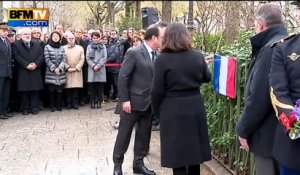 Trois plaques dévoilées à Paris en mémoire des victimes des attentats de janvier