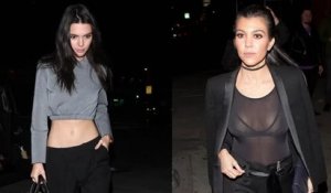 Kourtney Kardashian et Kendall Jenner sortent au club Nice Guy