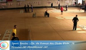 Premier tour, tir progressif, Club Elite Masculin J8, Romans vs Montélimar, Sport-Boules, saison 2015-2016