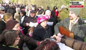 VIDEO. Coussay-les-Bois (86): 500 personnes à la marche festive contre les 1200 taurillons