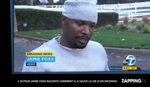 Jamie Foxx : Son premier témoignage choc après son sauvetage d'un homme prisonnier des flammes (vidéo)