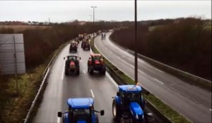 Les agriculteurs en colère à Boulogne-sur-Mer