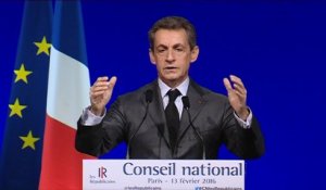 Nicolas Sarkozy : "Nous ne voulons pas ressembler au PS qui n’est fait que de chapelles"