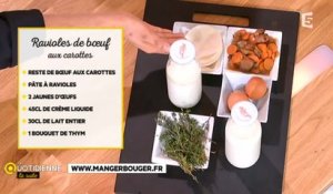 La recette anti-gaspi : ravioles de bœuf aux carottes