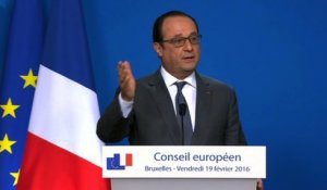 Conférence de presse à l'issue du Conseil Européen