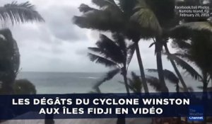 Les dégâts du cyclone Winston aux îles Fidji en vidéo