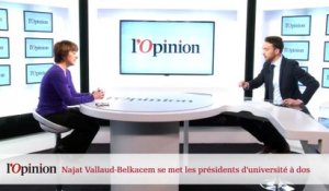 Najat Vallaud-Belkacem se met les présidents d’université à dos