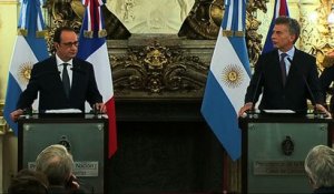 Conférence de presse conjointe avec M. Mauricio MACRI, Président de l’Argentine