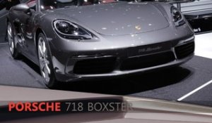 Porsche 718 Boxster en direct du salon de Genève 2016