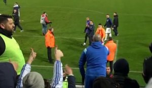 L'ovation des supporters olympiens aux joueurs de Granville