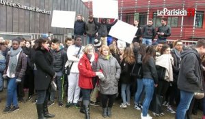 Blocus des lycéens et grève des profs au Lycée Samuel Beckett à la Ferté
