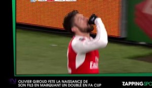 Olivier Giroud fête la naissance de son fils en marquant un doublé (vidéo)