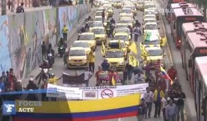 Les taxis colombiens réclament la fin d'Uber dans leur pays