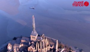 Mont-Saint-Michel. La dépose de l'archange est réussie