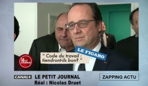 François Hollande distrait ? Le petit Journal le prouve !