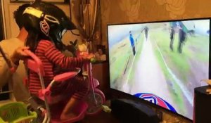 Simuler un simulateur VTT avec sa fille