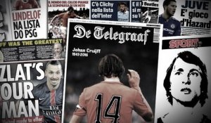 L’émouvant hommage rendu à Cruyff, les enchères montent pour Ibrahimovic