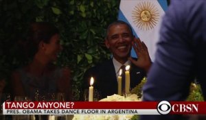 Obama danse un tango avec une jolie danseuse à Buenos Aires