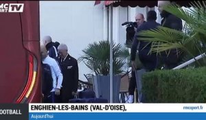 France-Russie : les Bleus sont arrivés à leur hôtel d'Enghien-les-Bains