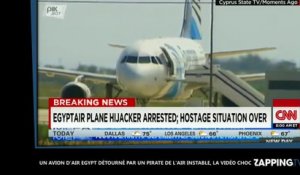Un avion d'Air Egypt détourné par un pirate de l'air totalement instable, la vidéo choc !