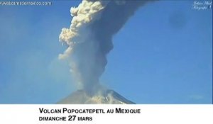 Le volcan Popocatepetl en éruption !