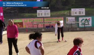 Demi-finales, cinquième étape du Super 16 féminin, Sport Boules, Bourg-Saint-Andéol 2016