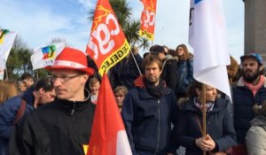 Manifestation contre la loi El Khomri à Cherbourg