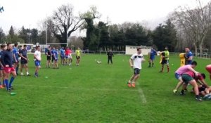 Rugby - Reportage FC Grenoble Espoirs avant Castres