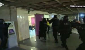 Simulation d'attaque terroriste à la gare Montparnasse, en 42 secondes
