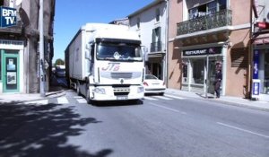 A Montagnac dans l'Hérault, les camions effraient les habitants