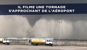 Il filme une tornade s’approchant de l'aéroport de Tulsa