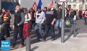 Manifestation contre la loi du travail à Troyes