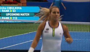 Katowice - Cibulkova stoppe Parmentier dans son élan