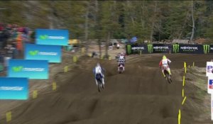 Romain Febvre and Antonio Cairoli crash - MXGP of Patagonia Argentina - MXGP Qualifying Race