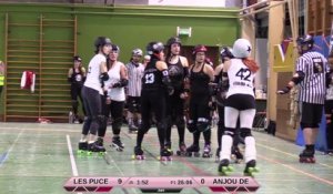JAM DARK - HD -Les Puces'Hell vs Anjou Derby Girls 1ere mi-temps
