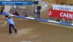 Mène 9, Sixième étape du Super 16 féminin, Sport Boules, Caen 2016