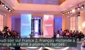 François Hollande sur France 2: ses petits mensonges...