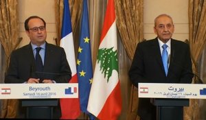 Déclaration conjointe avec Nabih BERRY, Président de l’Assemblée nationale du Liban