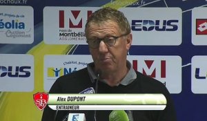 Réaction d'Alex Dupont après FC Sochaux-Montbéliard - Stade Brestois 29