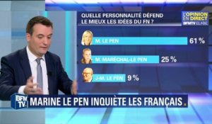 Marine Le Pen inquiète les Français à cause de "dizaines d'années de diabolisation", selon Philippot