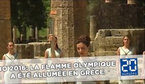 JO 2016: La flamme olympique a été allumée en Grèce