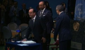 Climat: un nombre record de pays à l'ONU pour signer l'accord historique
