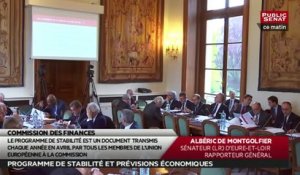 Communication d'Albéric de Montgolfier sur le projet de programme de stabilité - Les matins du senat