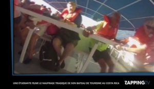 Elle filme le naufrage tragique de son bateau au Costa Rica (vidéo)