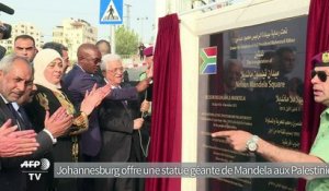 Johannesburg offre une statue géante de Mandela aux Palestiniens