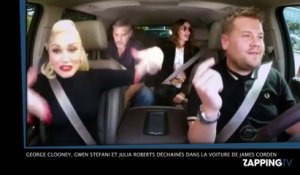 George Clooney, Gwen Stefani et Julia Roberts déchaînés dans la voiture de James Corden ! (Vidéo)