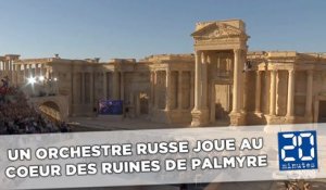 L'orchestre russe de Saint-Petersbourg joue au milieu des ruines de Palmyre